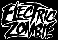 electric zombie black and white sticker