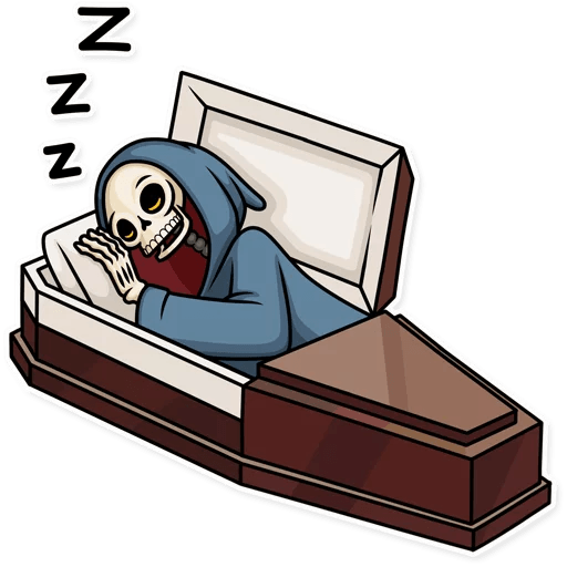 friendly death_grim reaper sticker 10