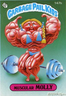 Muscular MOLLY Funny Decal Name Sticker