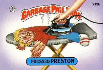 Pressed PRESTON Funny Decal Name Sticker