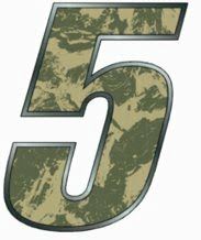 One Digit - CAMO Race Number Kit