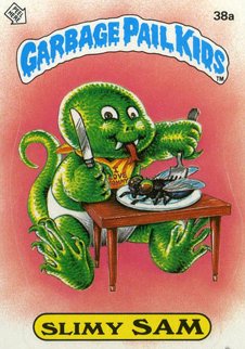 Slimy SAM Funny Decal Name Sticker