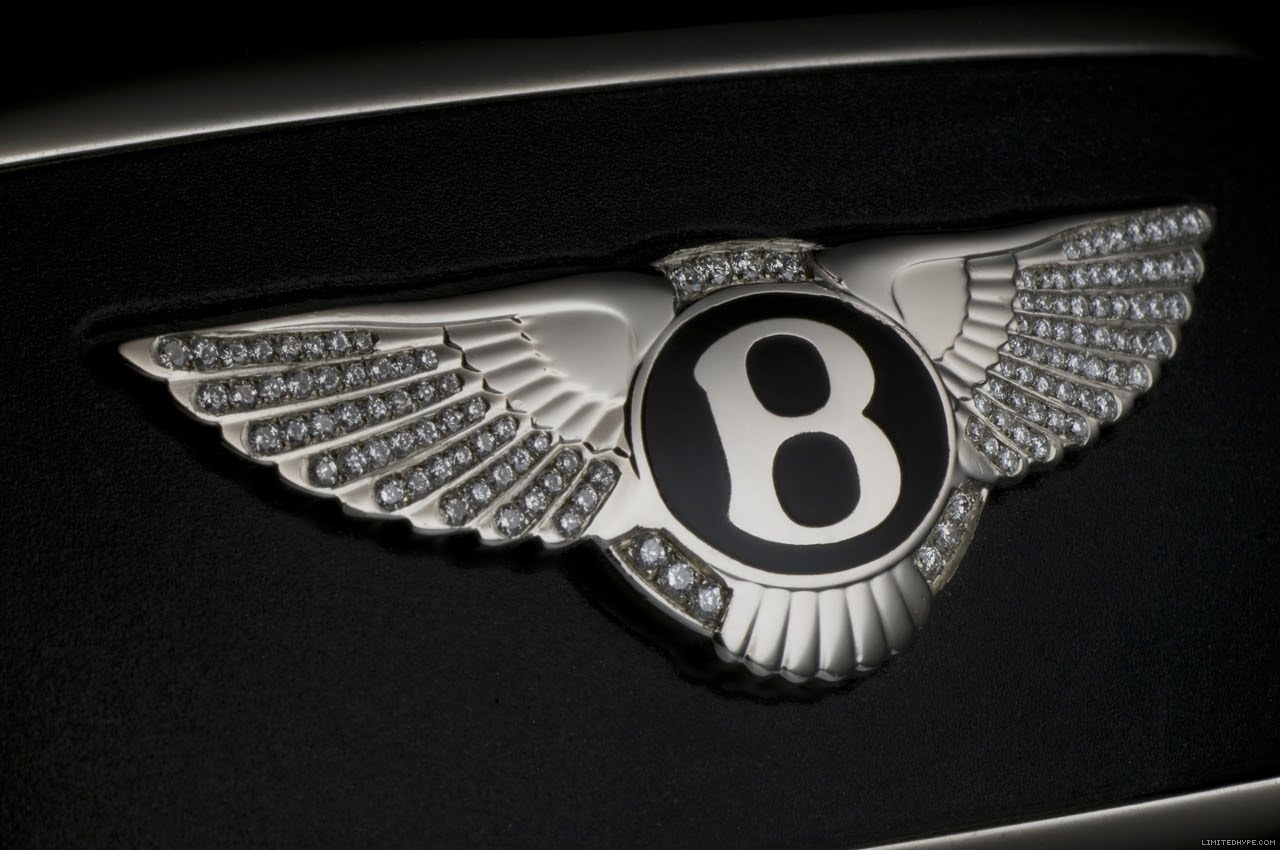 bentley iced out emblem rectangle sticker