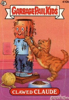 Clawed CLAUDE Funny Sticker Name Decal