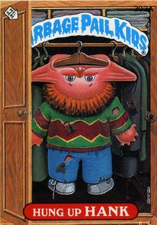 Hung Up HANK Funny Sticker Name Decal