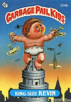 King Size KEVIN Funny Decal Name Sticker