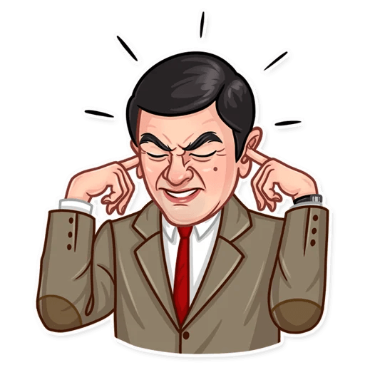 mr bean show funny car sticker 25