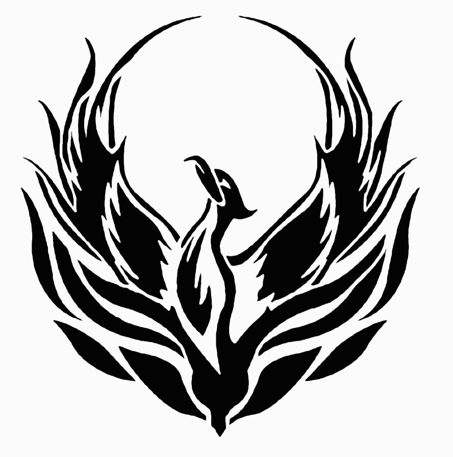 Phoenix Rising Decal Sticker 5