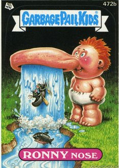 RONNY Nose Funny Decal Name Sticker