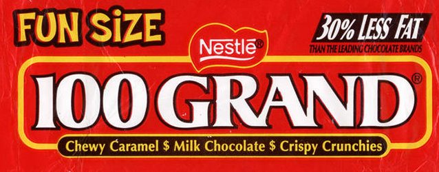 100 Grand Candy Bar Sticker