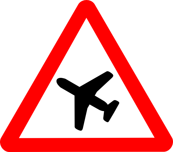 Airplane Warning Sign