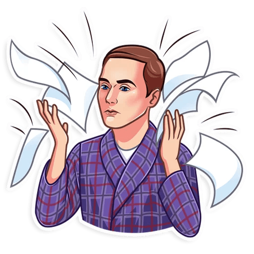 big bang sheldon cooper tv show sticker 15