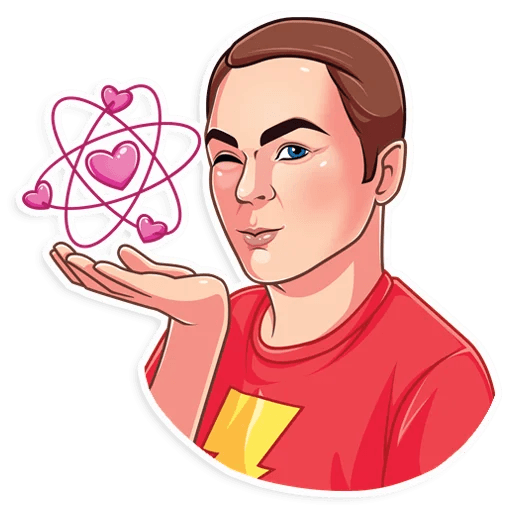 big bang sheldon cooper tv show sticker 2