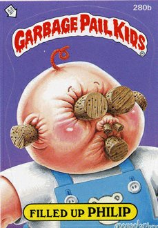 Filled UP PHILIP Funny Sticker Name Decal