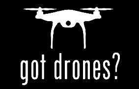 got drones die cut decal