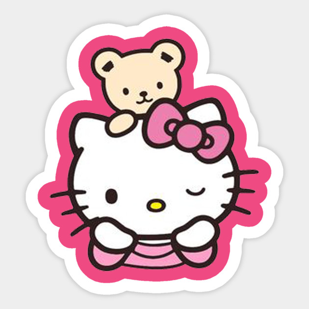 HELLO K WITH BEAR STICKER 44