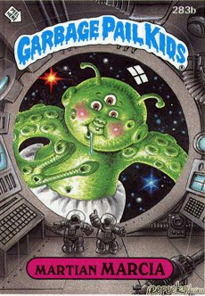 Martian MARCIA Funny Decal Name Sticker