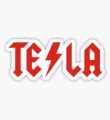 tesla electric logo sticker