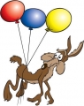 wile balloons road runner sticker