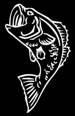 Bass Fishing Vinyl Fishing Decal