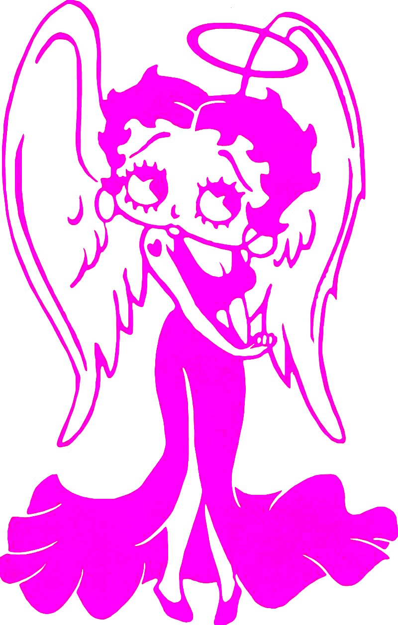Betty Boop Angel Decal