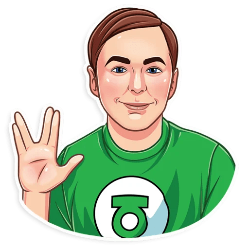 big bang sheldon cooper tv show sticker 5