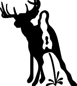 deer peeon decal