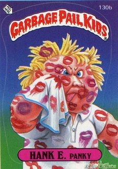 HANK E Panky Funny Sticker Name Decal
