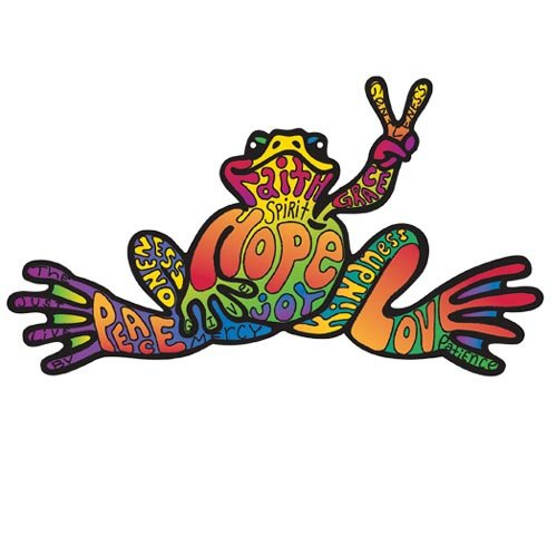 PEACE FROG STICKER