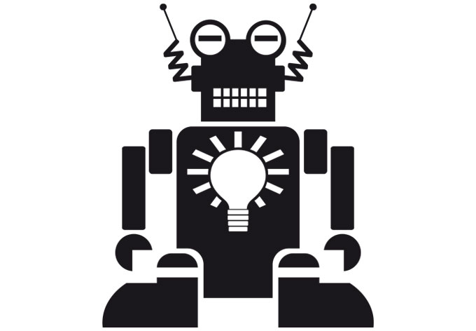 Robot Die Cut Decal 4