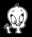 Tweety Bird Wave Decal Sticker